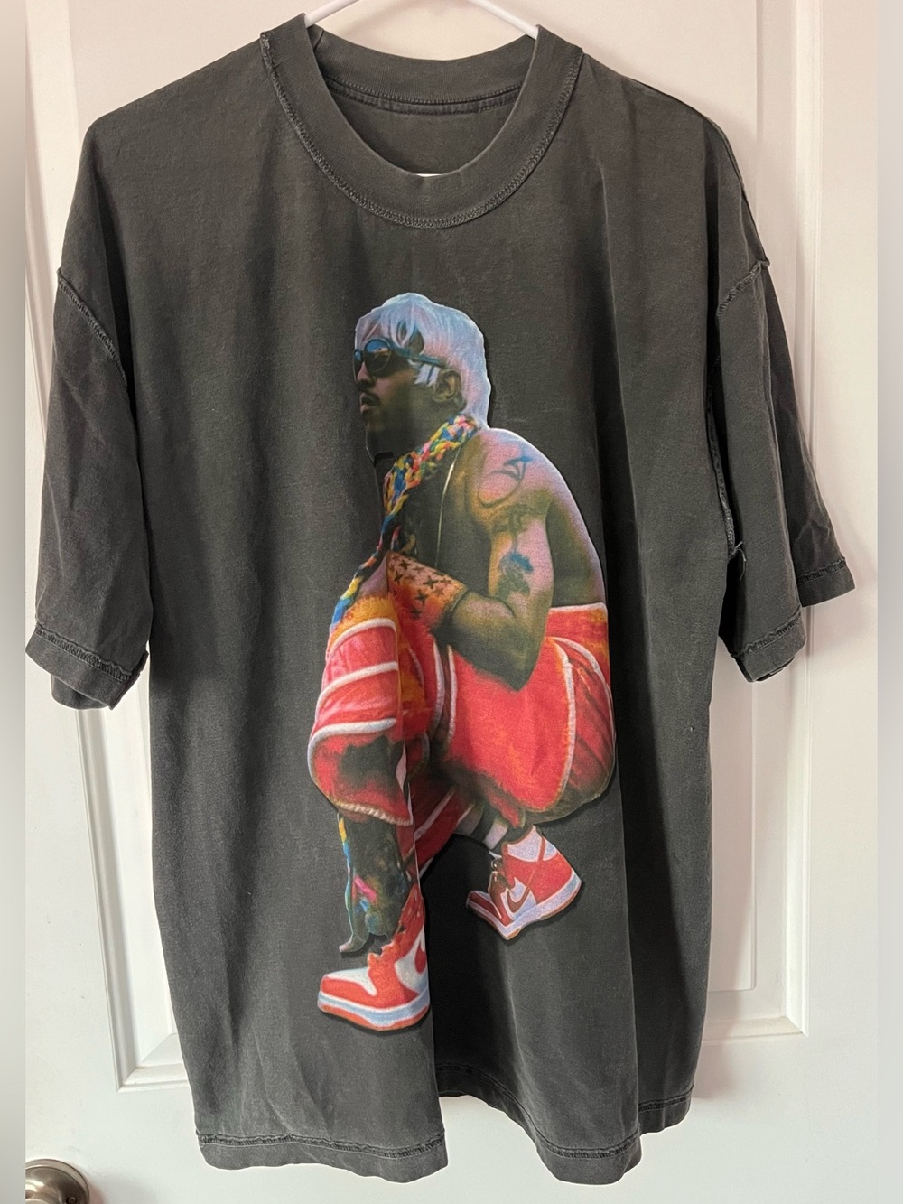 El Capitan Andre 3000 Collectible Graphic Black Tee with Colorful Figure Print